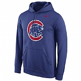 Men's Chicago Cubs Nike Logo Performance Pullover Hoodie - Royal Blue,baseball caps,new era cap wholesale,wholesale hats